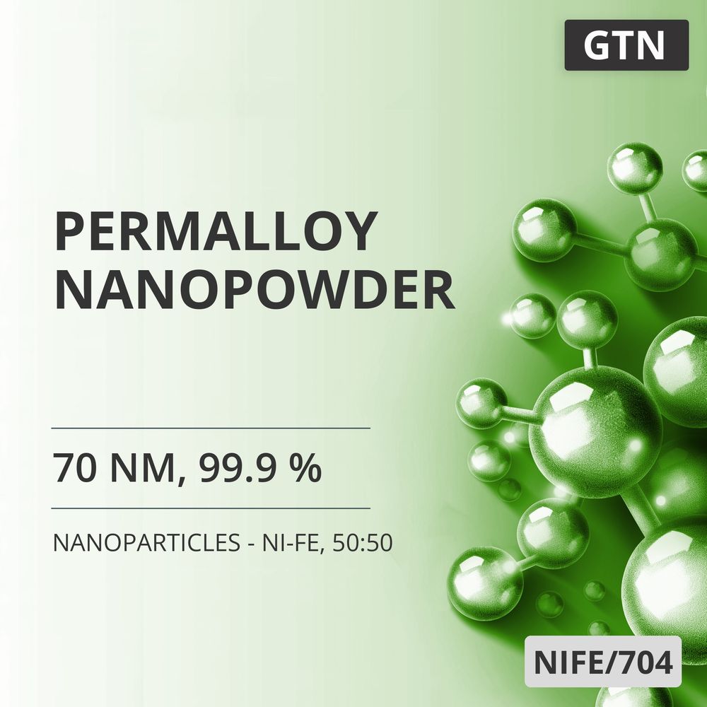 Permalloy Nanopowder, 70 nm, 99.9 % - Ni-Fe, 50:50 (NIFE/704)