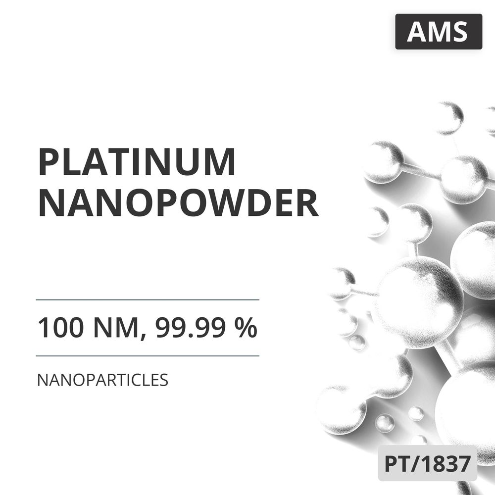 Platinum Nanopowder, 100 nm, 99.99 % (PT/1837)