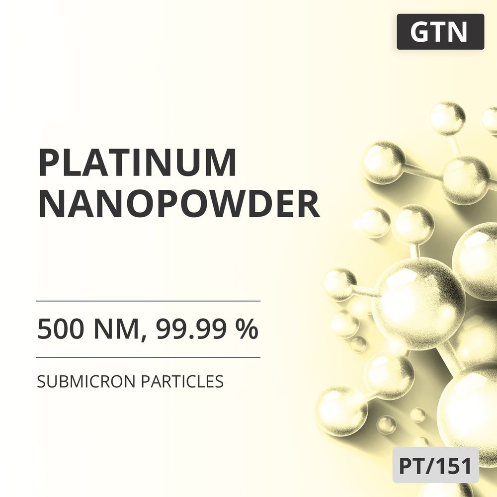 Platinum Nanopowder, 500 nm, 99.99 % (PT/151)