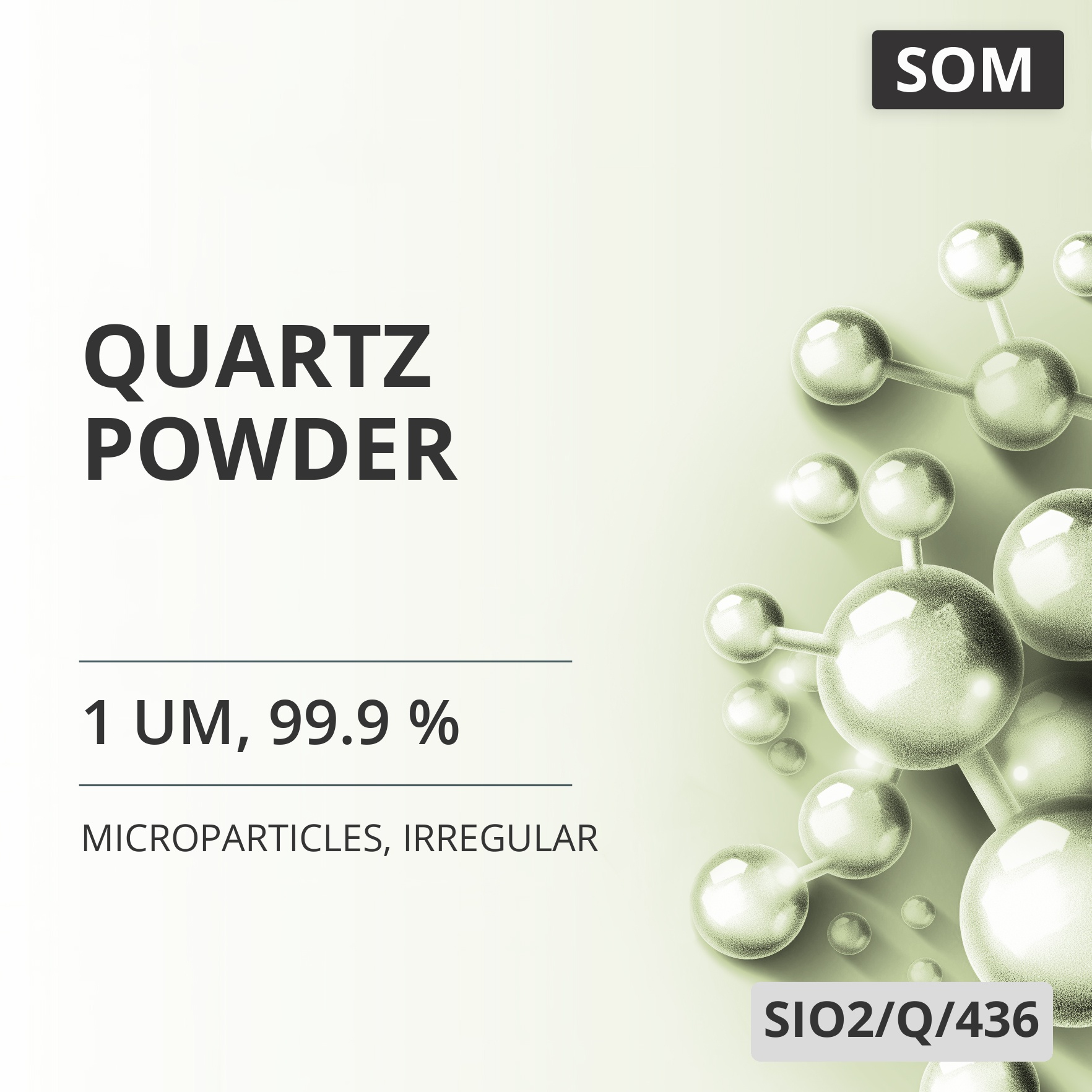 Quartz Powder, 1 um, 99.9 %, Irregular (SIO2/Q/436)