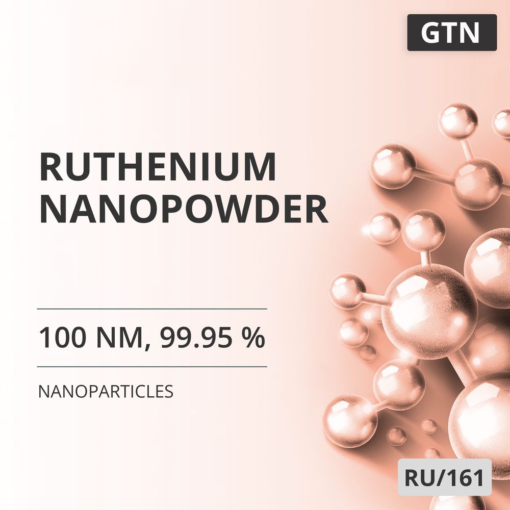 Ruthenium Nanopowder, 100 nm, 99.95 % (RU/161)