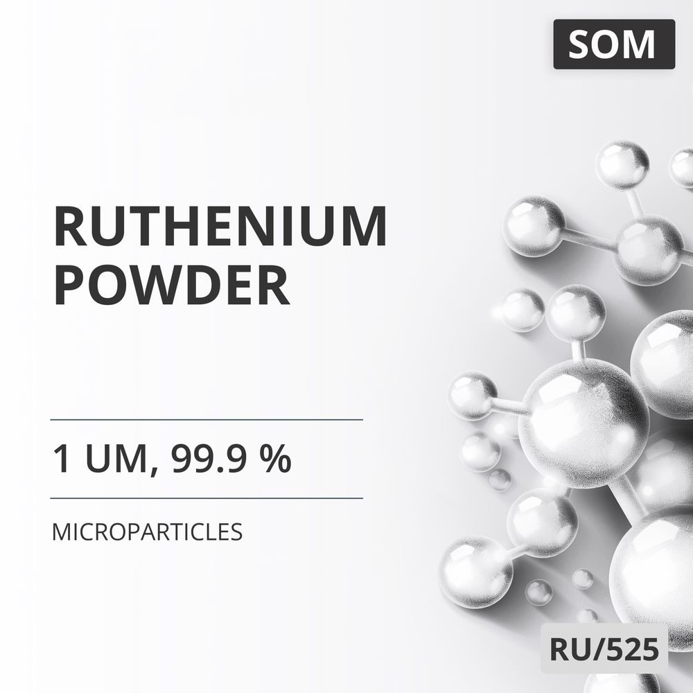 Ruthenium Powder, 1 um, 99.9 % (RU/525)