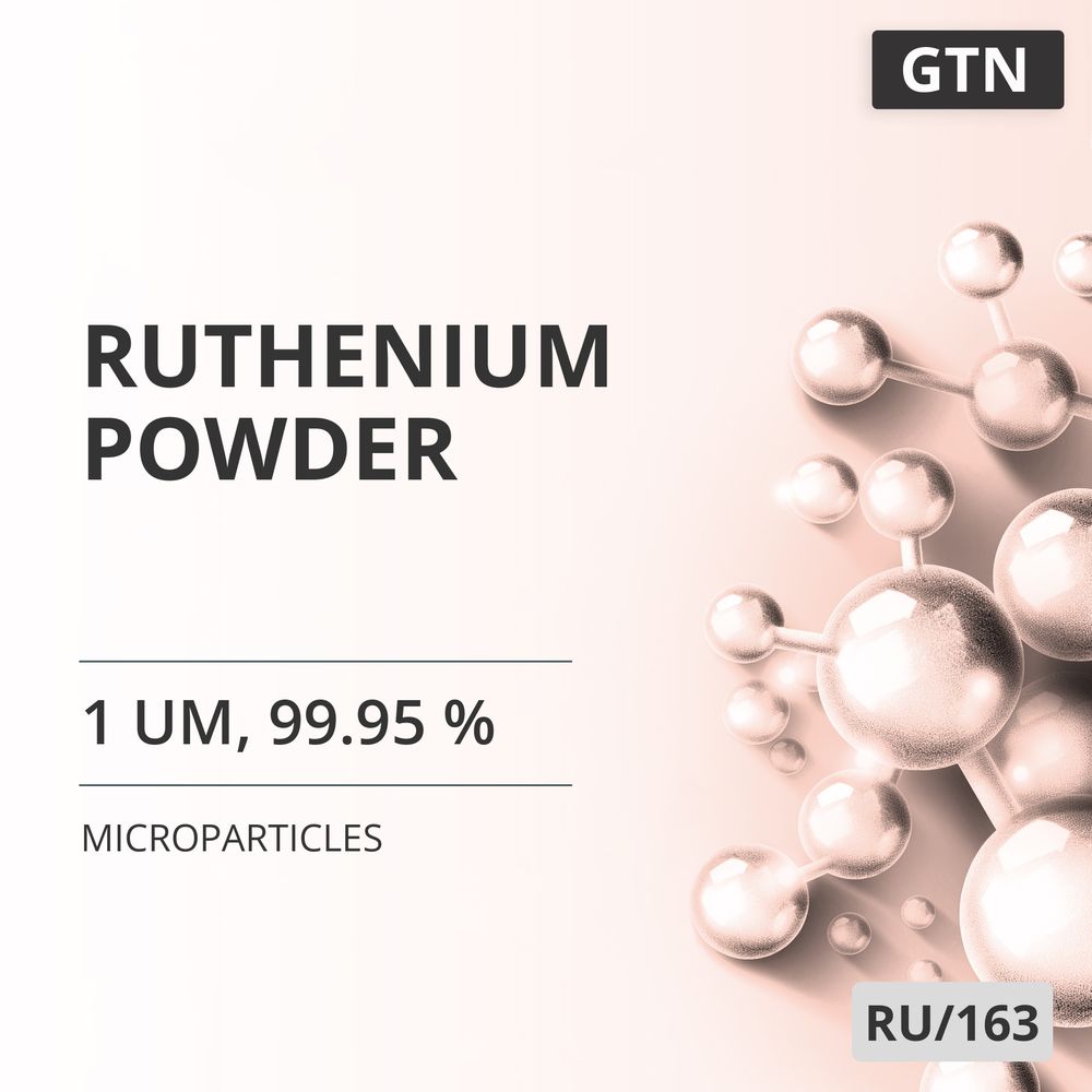 Ruthenium Powder, 1 um, 99.95 % (RU/163)