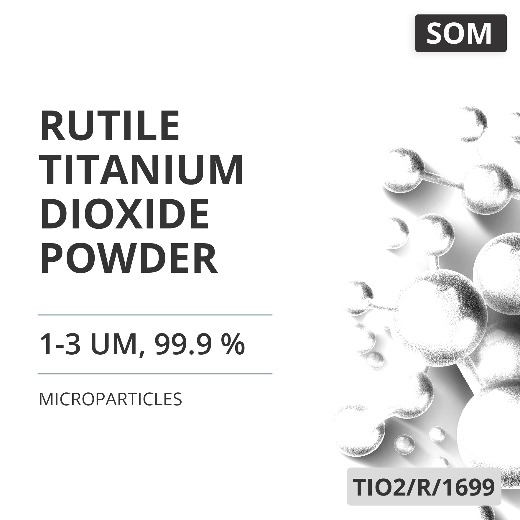 Rutile Titanium Dioxide Powder, 1-3 um, 99.9 % (TIO2/R/1699)