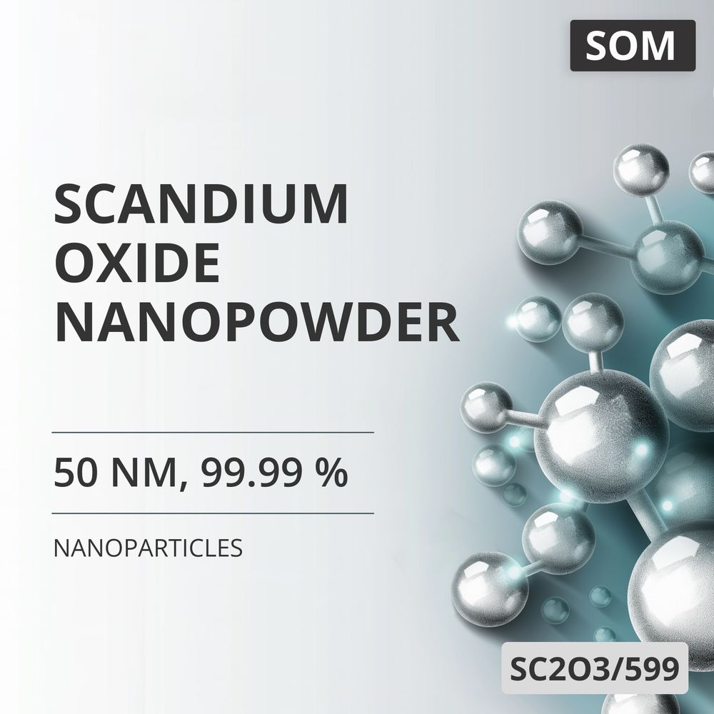 Scandium Oxide Nanopowder, 50 nm, 99.99 % (SC2O3/599)