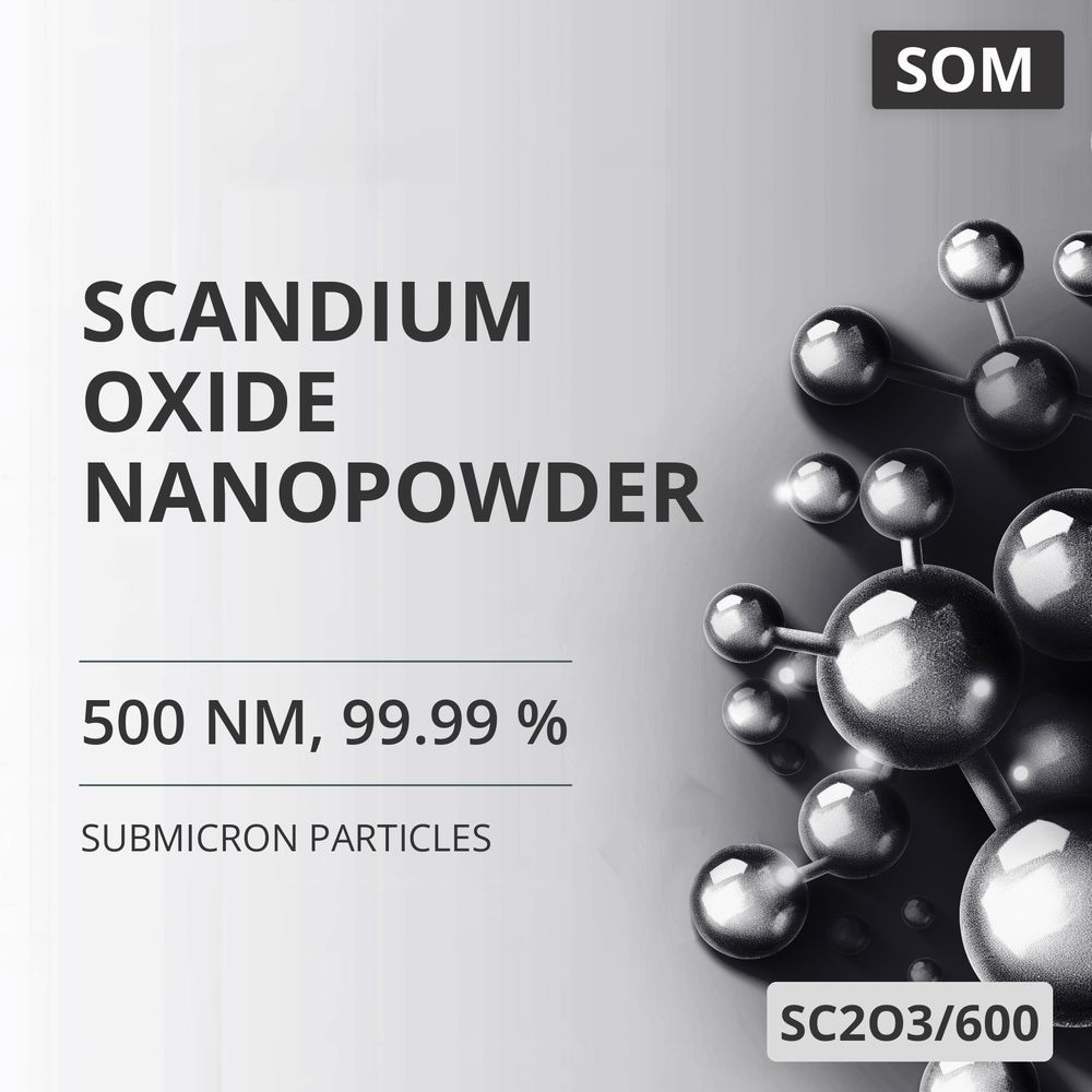 Scandium Oxide Nanopowder, 500 nm, 99.99 % (SC2O3/600)
