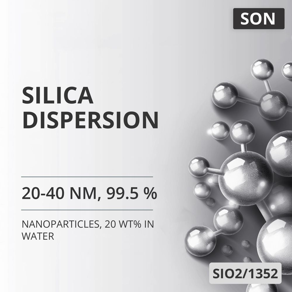 Silica Dispersion, 20-40 nm, 99.5 %, 20 wt% in Water (SIO2/1352)
