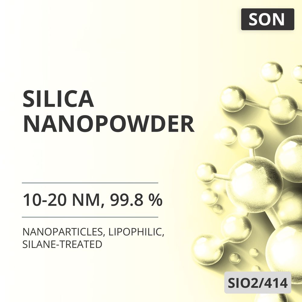 Silica Nanopowder, 10-20 nm, 99.8 %, Lipophilic, Silane-Treated (SIO2/414)