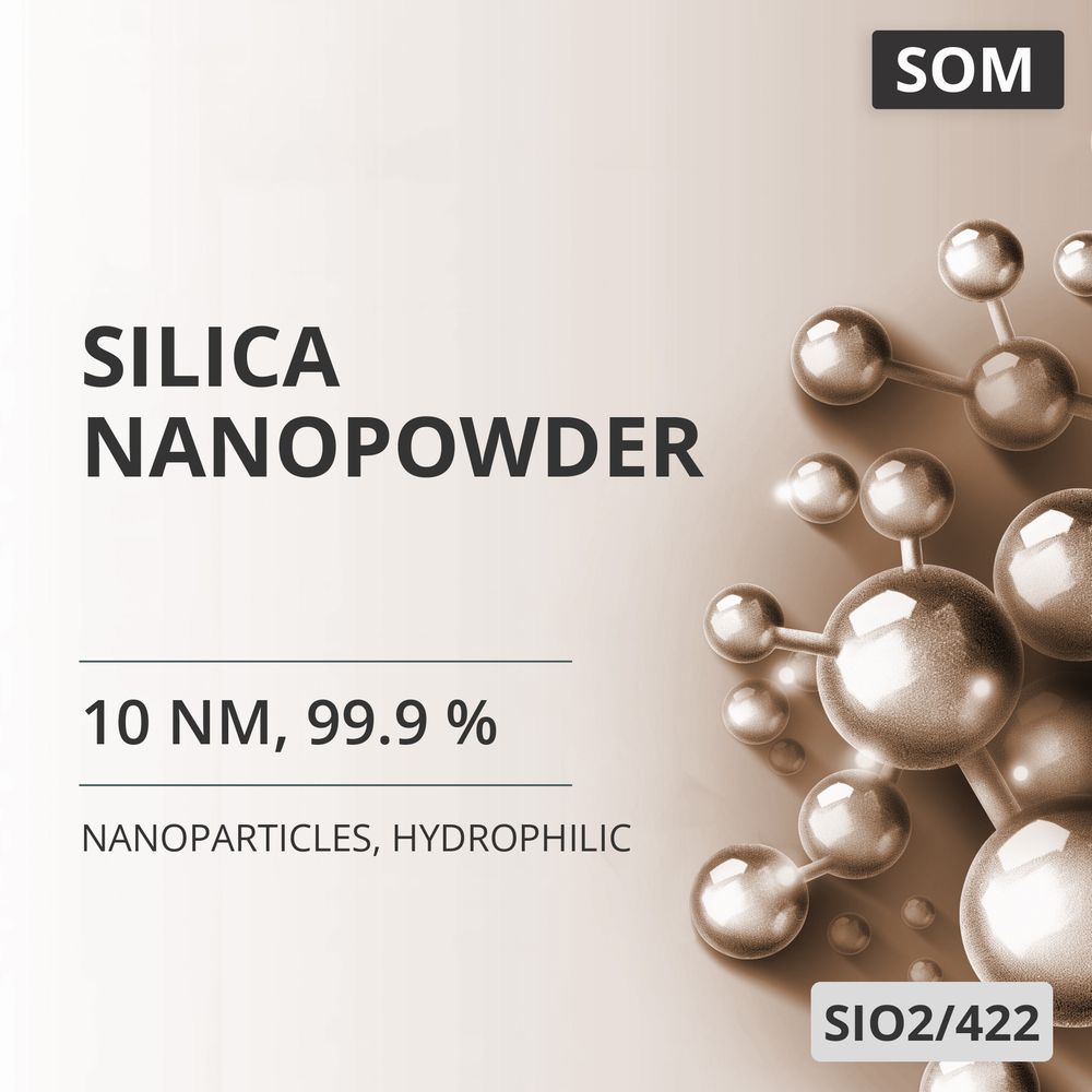 Silica Nanopowder, 10 nm, 99.9 %, Hydrophilic (SIO2/422)