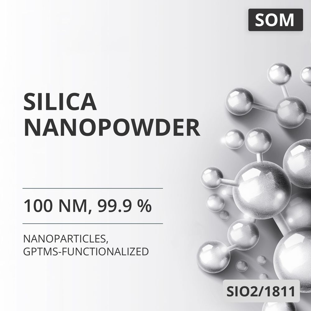 Silica Nanopowder, 100 nm, 99.9 %, GPTMS-Functionalized (SIO2/1811)