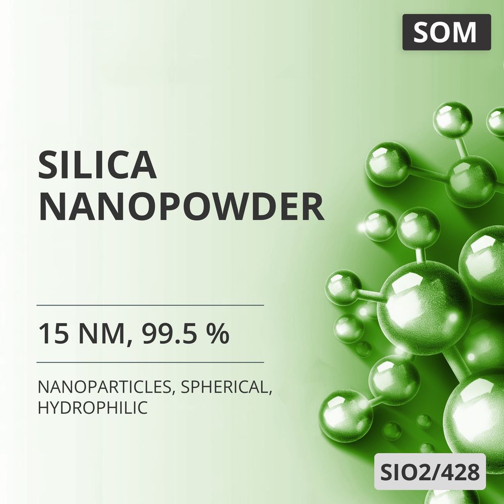 Silica Nanopowder, 15 nm, 99.5 %, Spherical, Hydrophilic (SIO2/428)