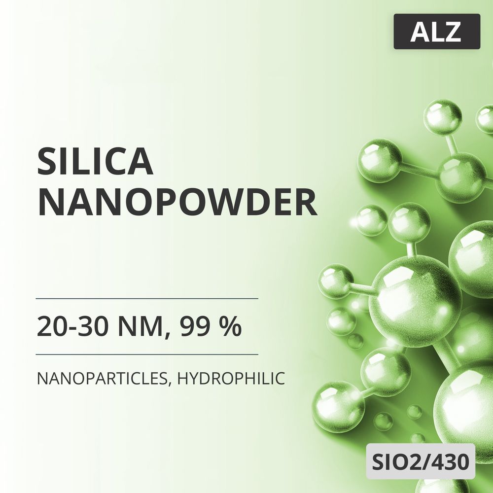Silica Nanopowder, 20-30 nm, 99 %, Hydrophilic (SIO2/430)