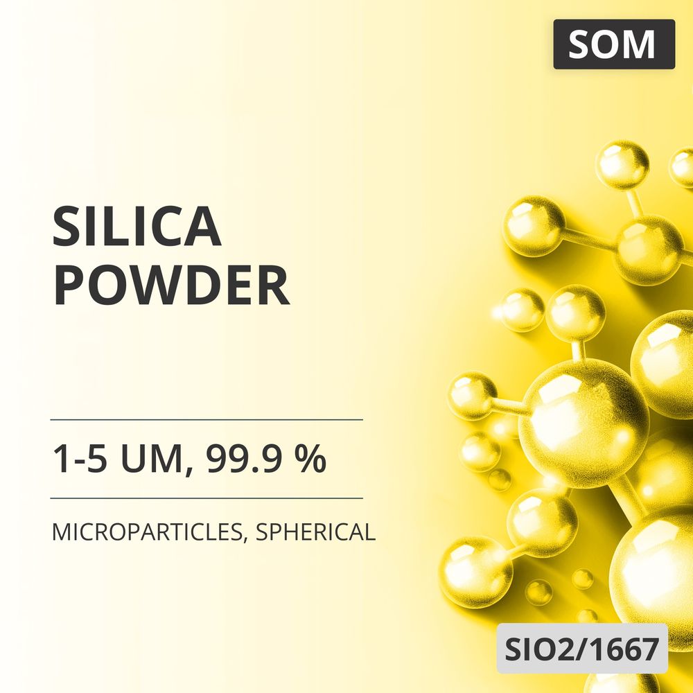 Silica Powder, 1-5 um, 99.9 %, Spherical (SIO2/1667)