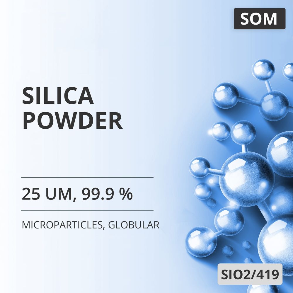 Silica Powder, 25 um, 99.9 %, Globular (SIO2/419)