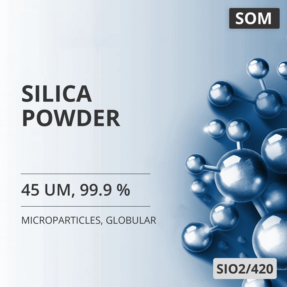 Silica Powder, 45 um, 99.9 %, Globular (SIO2/420)