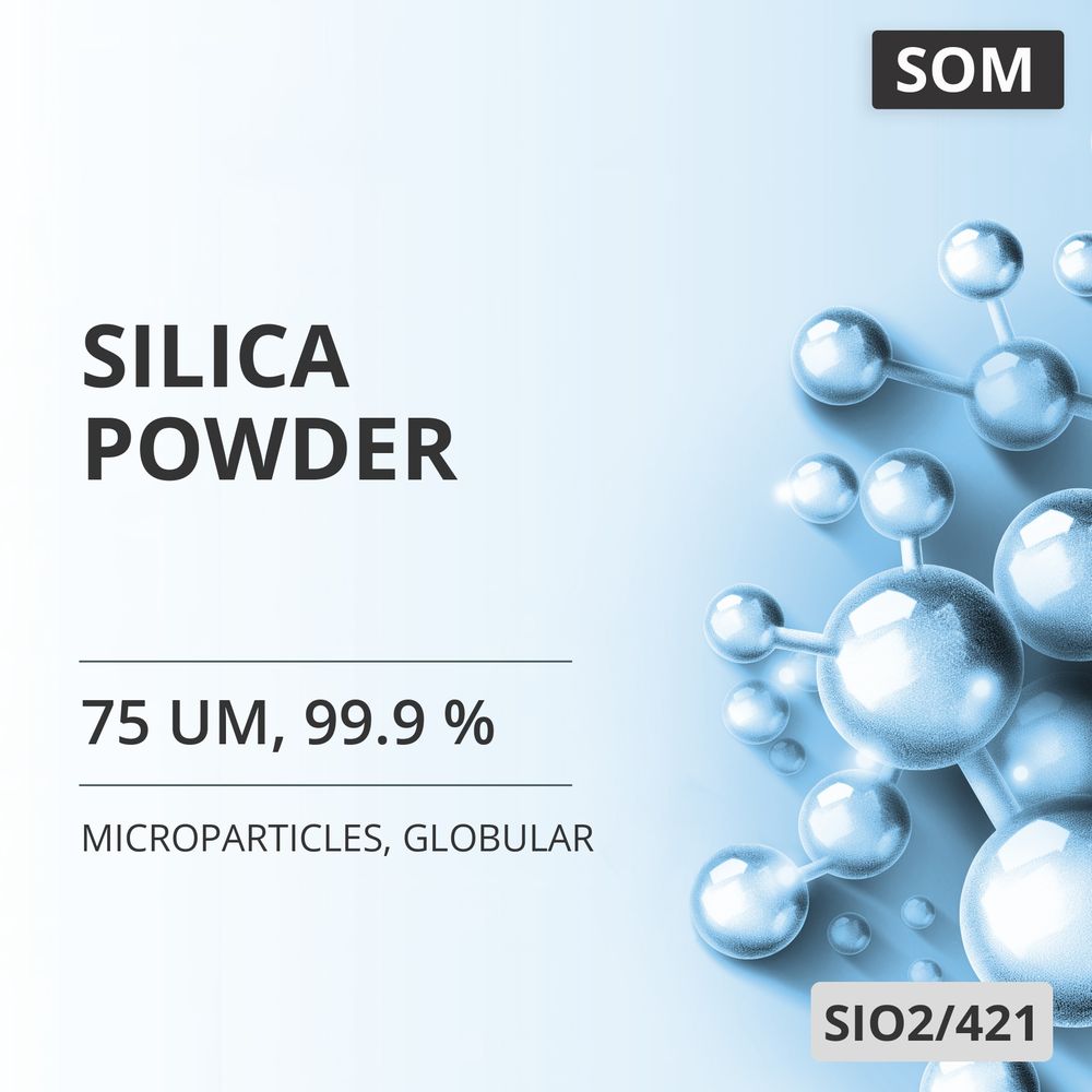Silica Powder, 75 um, 99.9 %, Globular (SIO2/421)