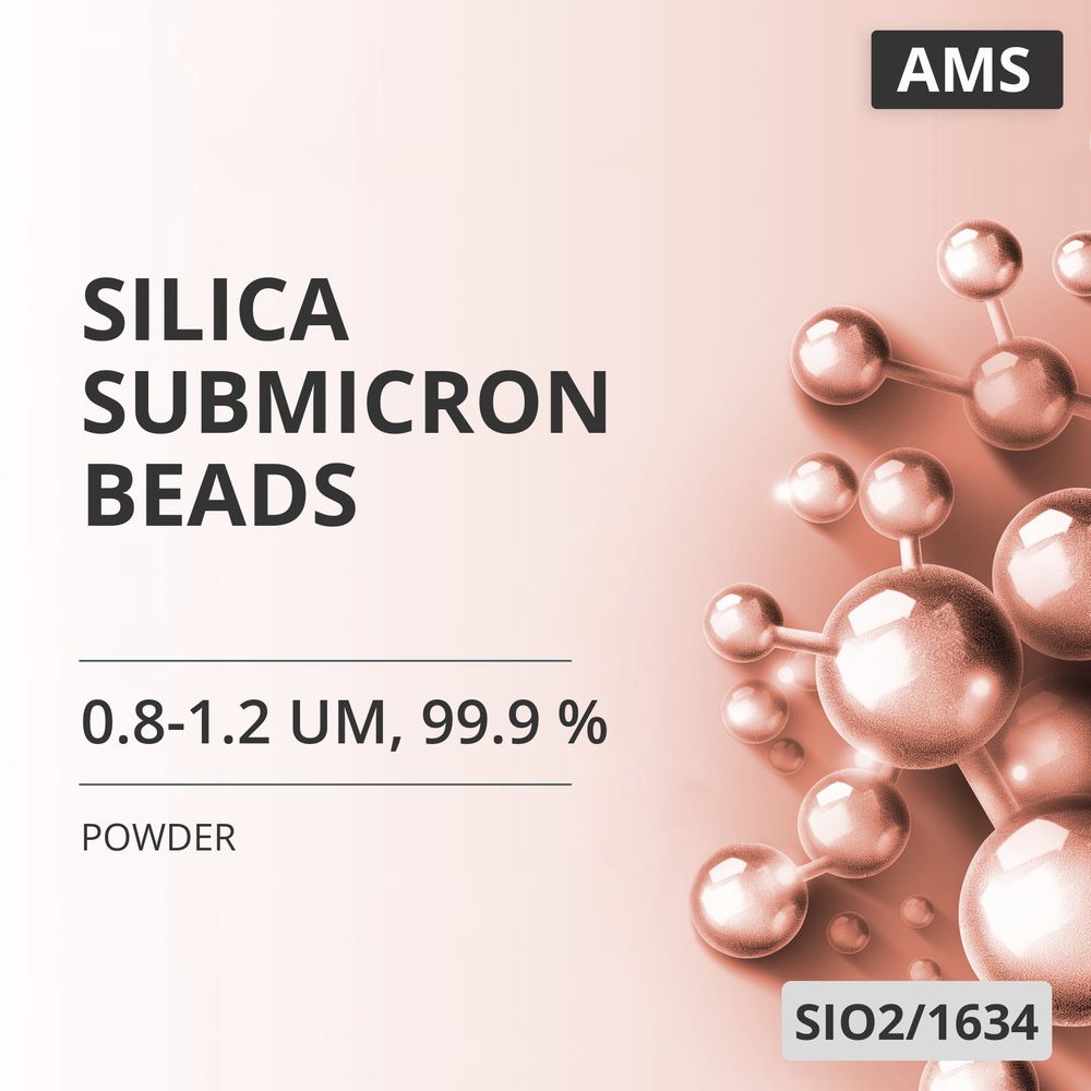 Silica Submicron Beads, 0.8-1.2 um, 99.9 % (SIO2/1634)