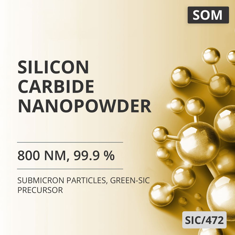 Silicon Carbide Nanopowder, 800 nm, 99.9 %, Green-SiC Precursor (SIC/472)