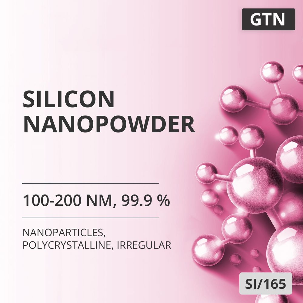 Silicon Nanopowder, 100-200 nm, 99.9 %, Polycrystalline, Irregular (SI/165)