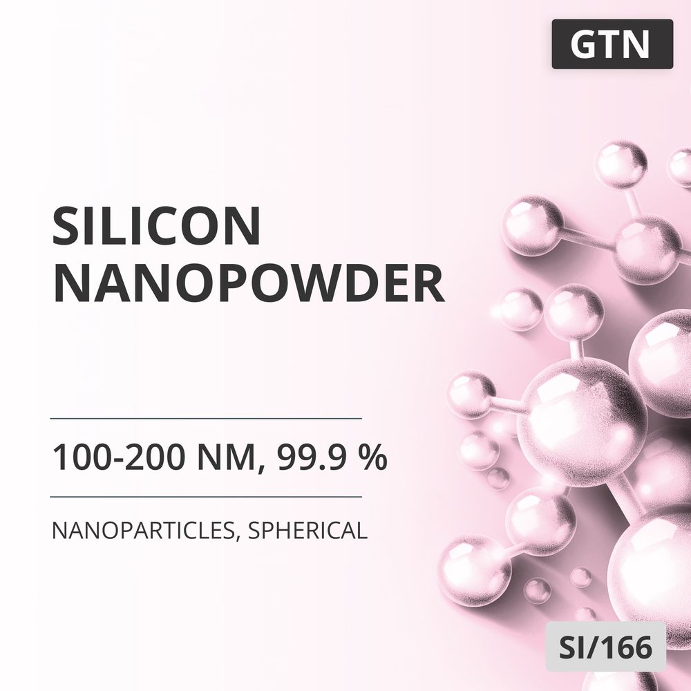 Silicon Nanopowder, 100-200 nm, 99.9 %, Spherical (SI/166)