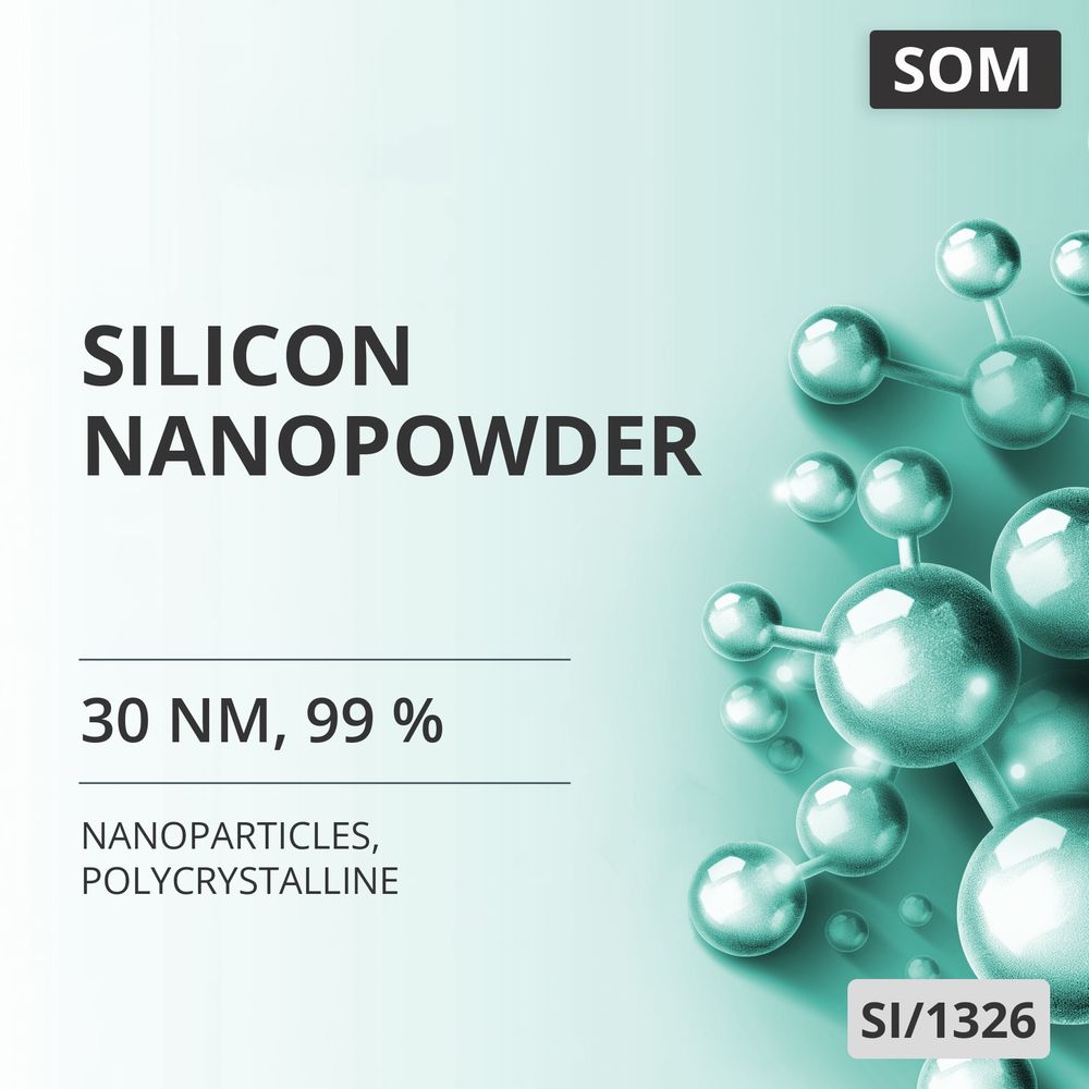 Silicon Nanopowder, 30 nm, 99 %, Polycrystalline (SI/1326)