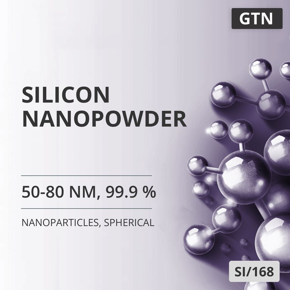 Silicon Nanopowder, 50-80 nm, 99.9 %, Spherical (SI/168)