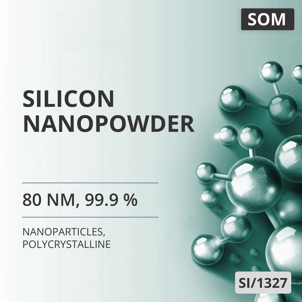 Silicon Nanopowder, 80 nm, 99.9 %, Polycrystalline (SI/1327)