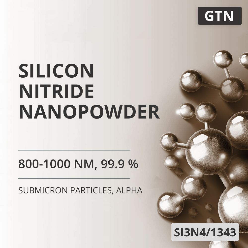 Silicon Nitride Nanopowder, 800-1000 nm, 99.9 %, Alpha (SI3N4/1343)