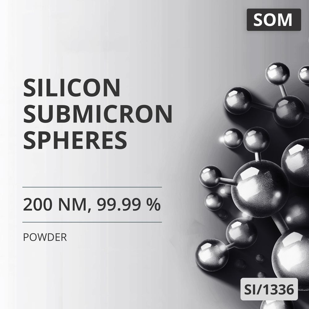 Silicon Submicron Spheres, 200 nm, 99.99 % (SI/1336)