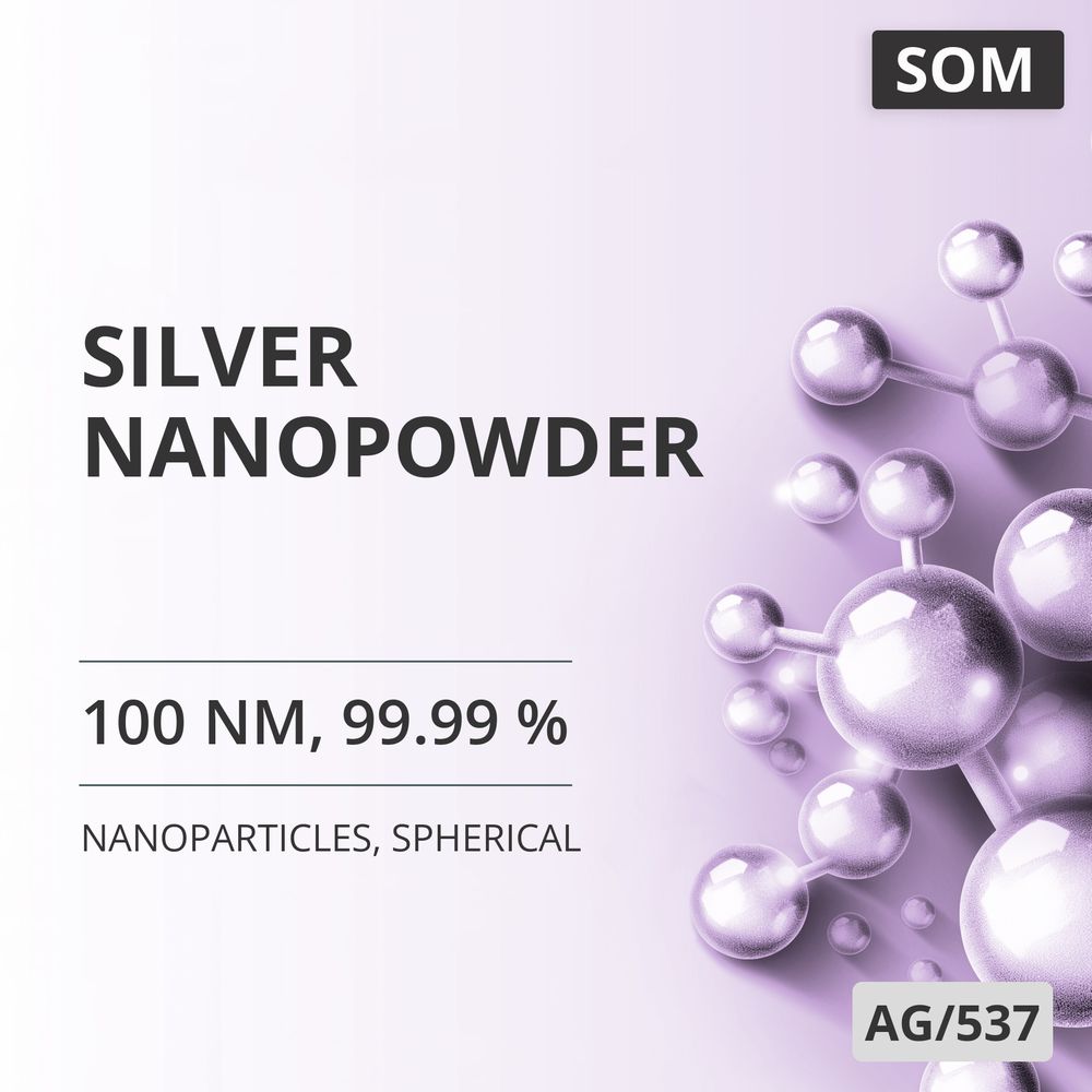 Silver Nanopowder, 100 nm, 99.99 %, Spherical (AG/537)