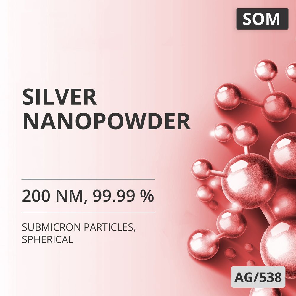 Silver Nanopowder, 200 nm, 99.99 %, Spherical (AG/538)