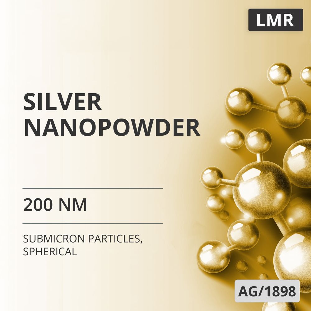 Silver Nanopowder, 200 nm, Spherical (AG/1898)
