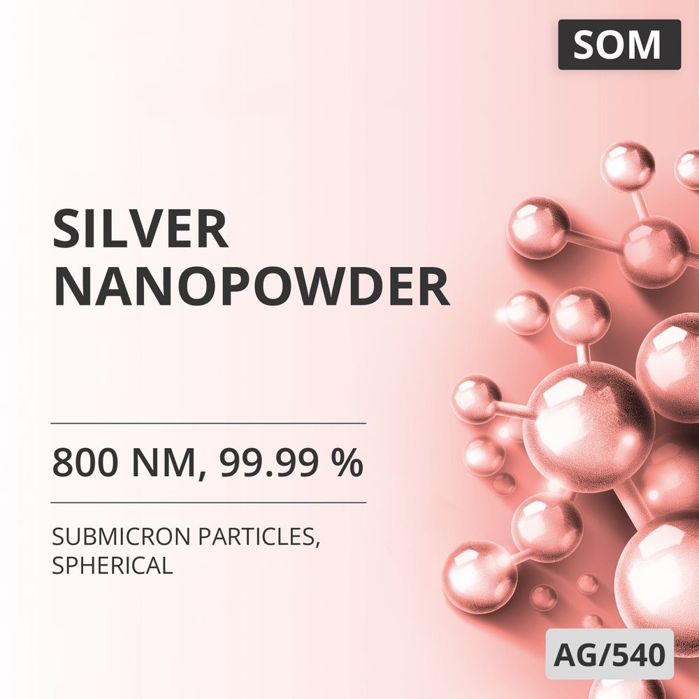 Silver Nanopowder, 800 nm, 99.99 %, Spherical (AG/540)