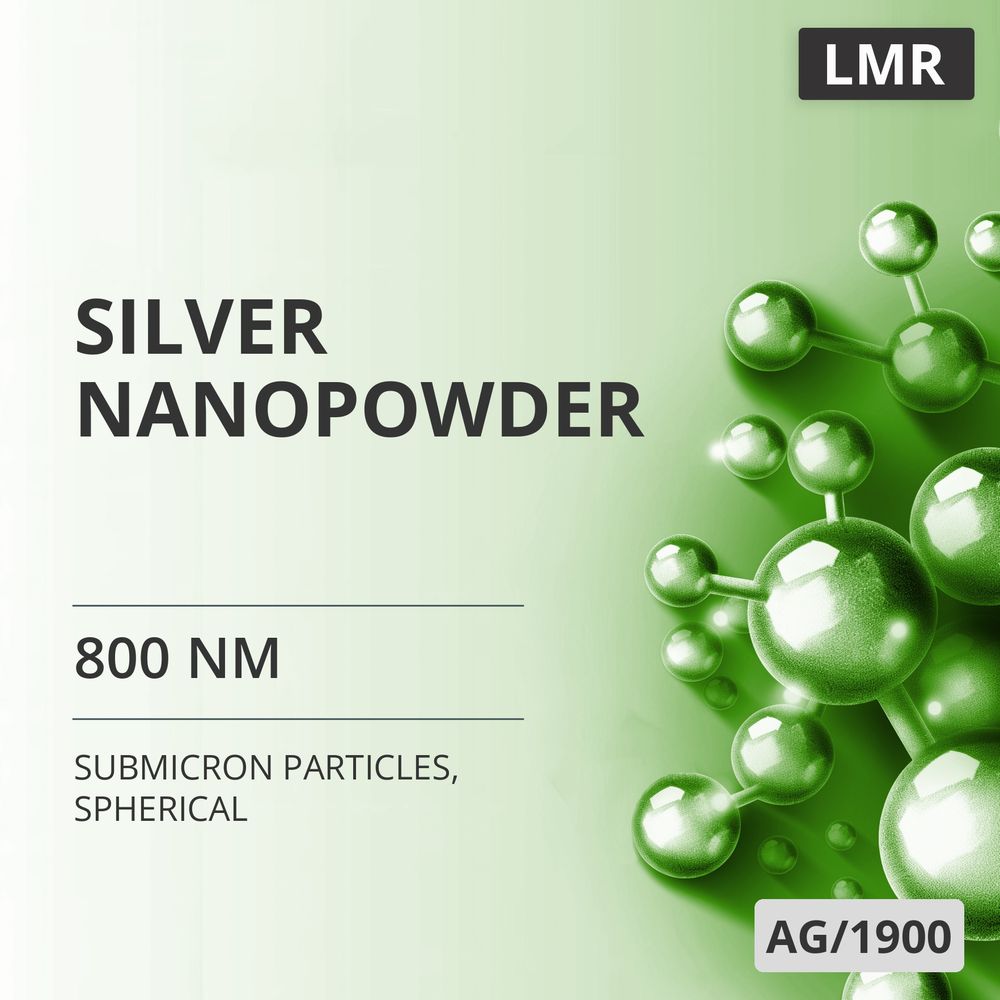Silver Nanopowder, 800 nm, Spherical (AG/1900)