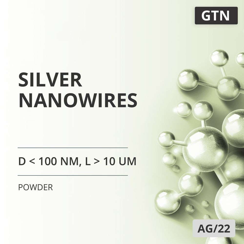 Silver Nanowires, D < 100 nm, L > 10 um, 99.99 % (AG/22)