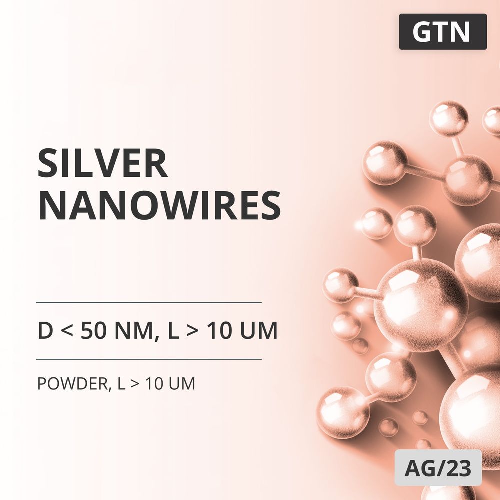 Silver Nanowires, D < 50 nm, L > 10 um, 99.99 %, L > 10 um (AG/23)
