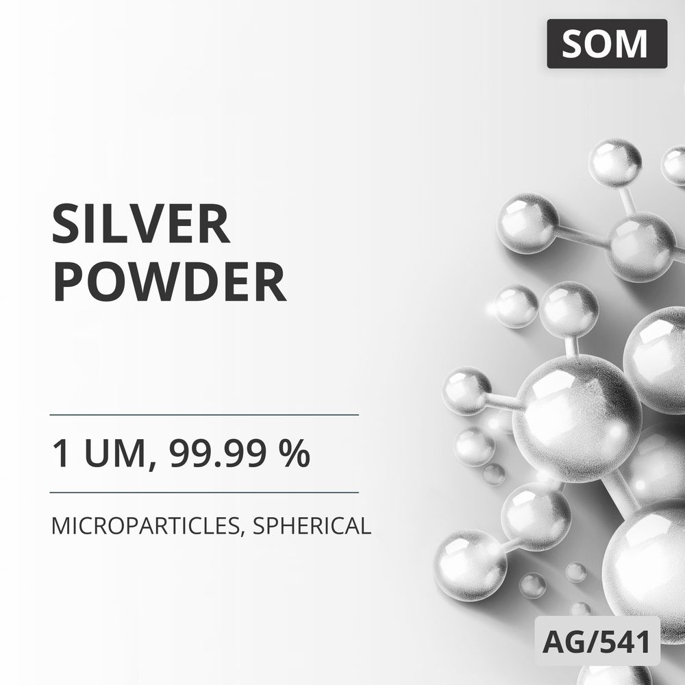 Silver Powder, 1 um, 99.99 %, Spherical (AG/541)