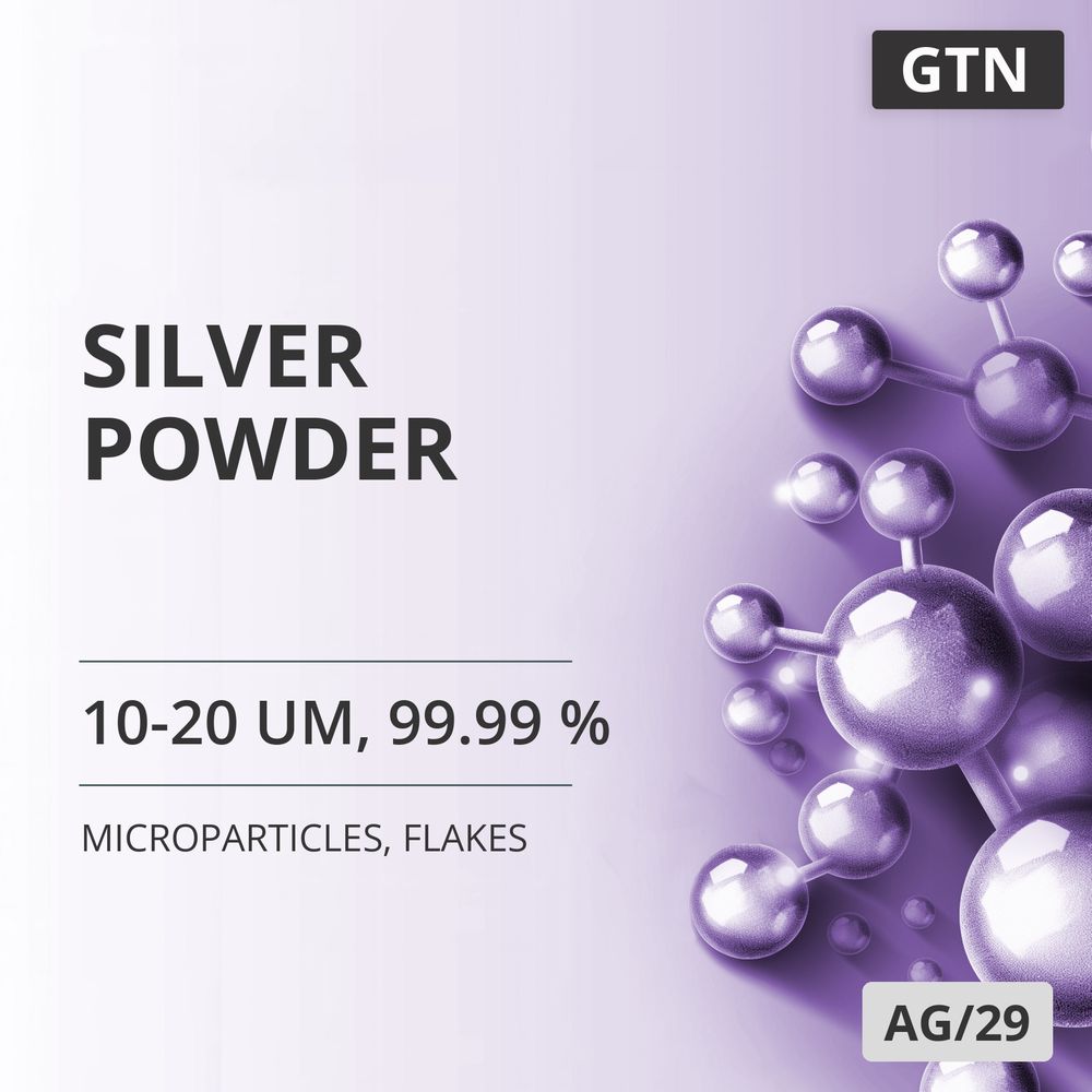 Silver Powder, 10-20 um, 99.99 %, Flakes (AG/29)