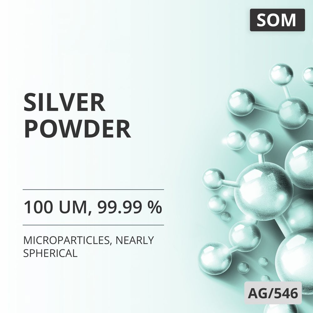 Silver Powder, 100 um, 99.99 %, Nearly Spherical (AG/546)