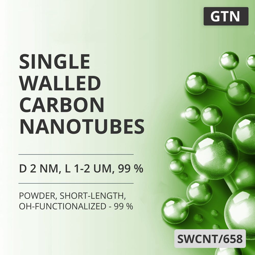 Single-Walled Carbon Nanotubes, D 2 nm, L 1-2 um, 99 %, Short-Length, OH-Functionalized - 99 % (SWCNT/658)