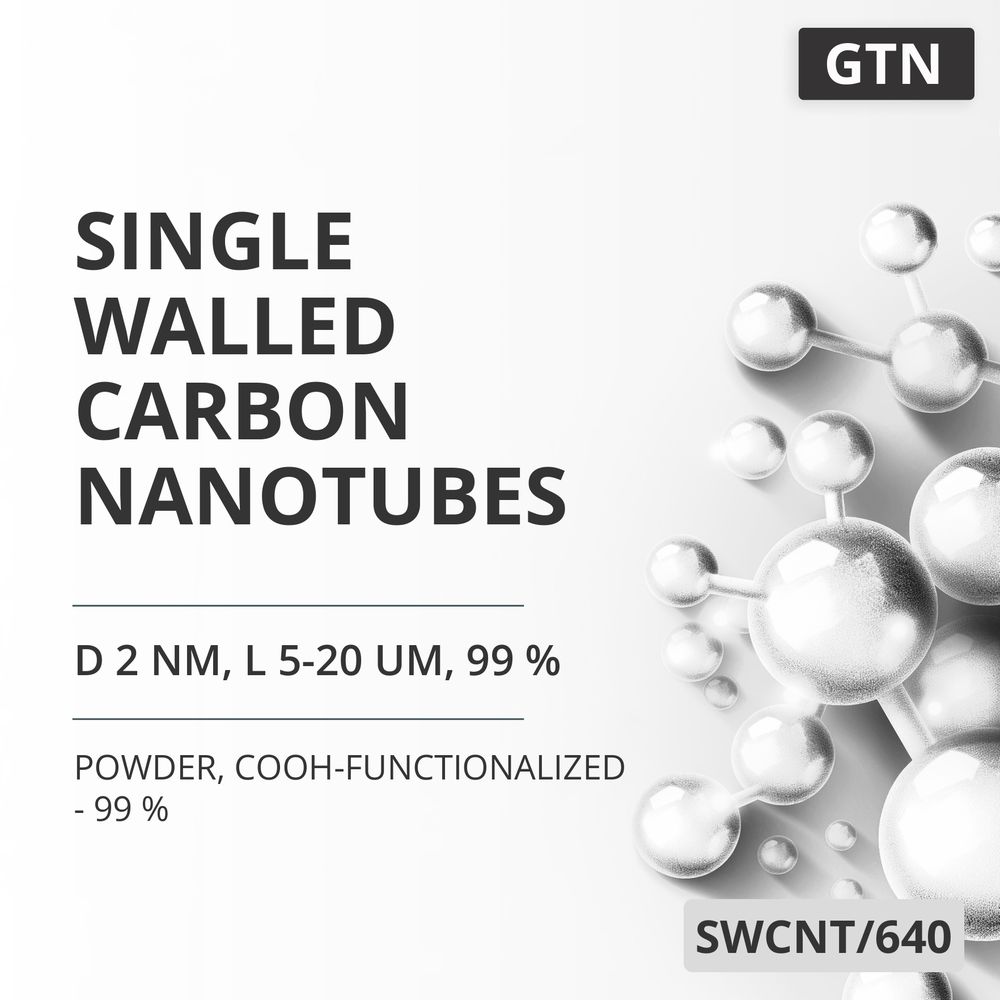 Single-Walled Carbon Nanotubes, D 2 nm, L 5-20 um, 99 %, COOH-Functionalized - 99 % (SWCNT/640)