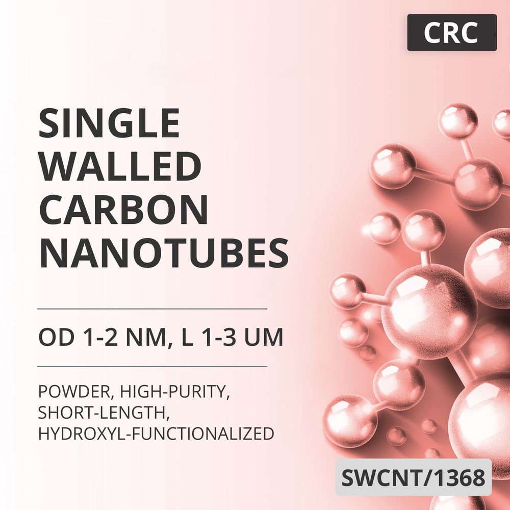 Single-Walled Carbon Nanotubes, OD 1-2 nm, L 1-3 um, 90 wt%, High-Purity, Short-Length, Hydroxyl-Functionalized (SWCNT/1368)