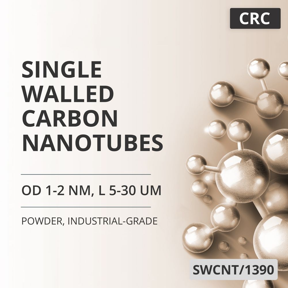 Single-Walled Carbon Nanotubes, OD 1-2 nm, L 5-30 um, 60 wt%, Industrial-Grade (SWCNT/1390)