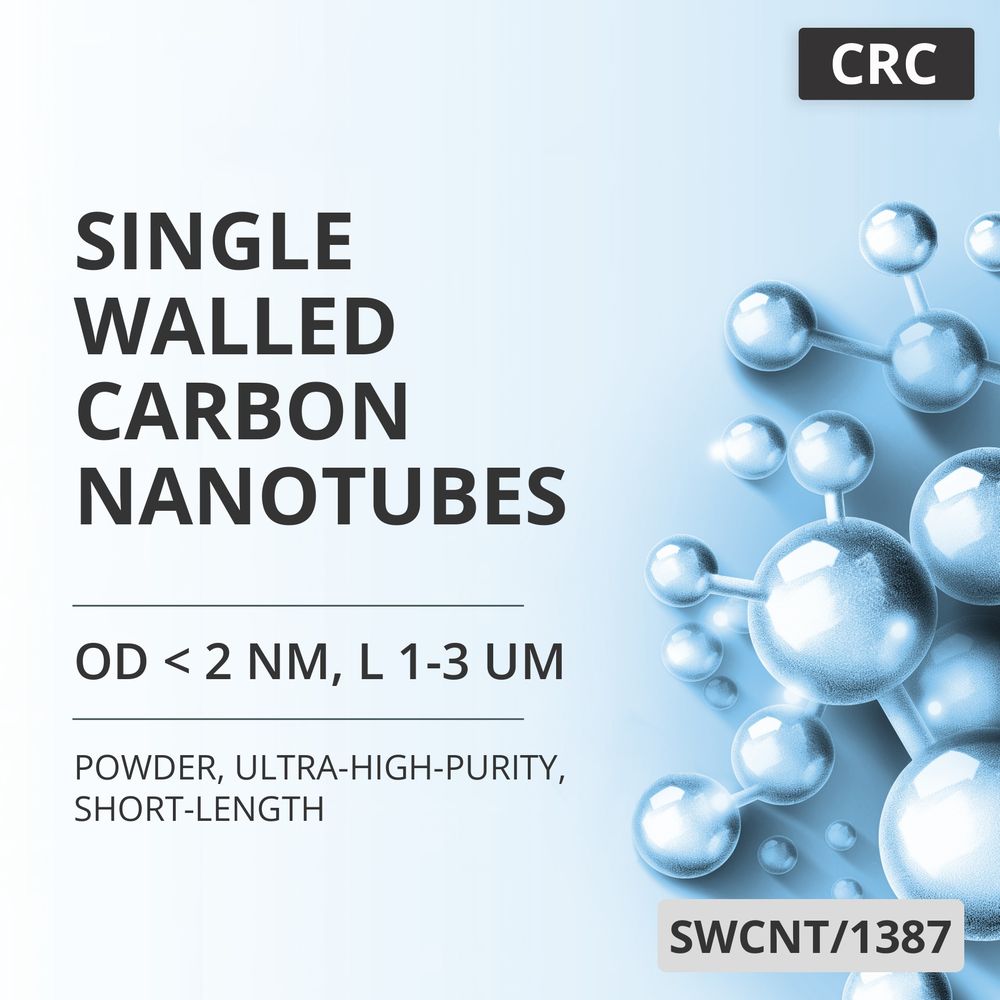 Single-Walled Carbon Nanotubes, OD < 2 nm, L 1-3 um, 95 wt%, Ultra-High-Purity, Short-Length (SWCNT/1387)