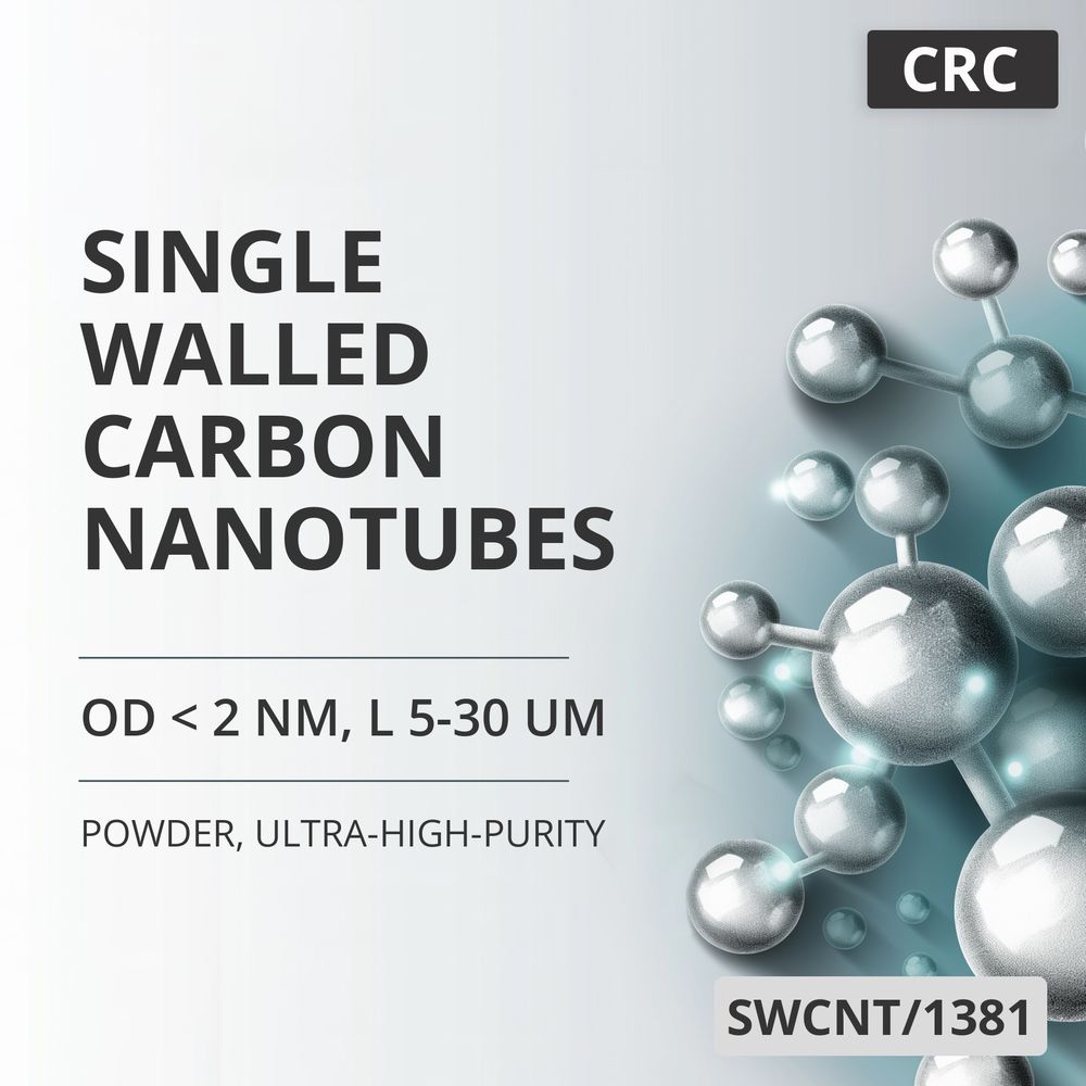 Single-Walled Carbon Nanotubes, OD < 2 nm, L 5-30 um, 97 wt%, Ultra-High-Purity (SWCNT/1381)