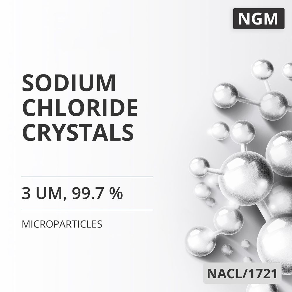 Sodium Chloride Crystals, 3 um, 99.7 % (NACL/1721)