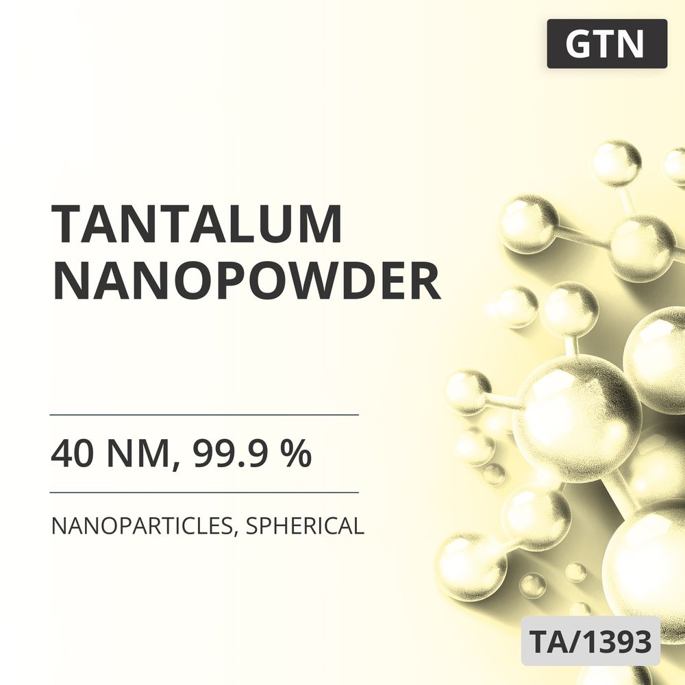 Tantalum Nanopowder, 40 nm, 99.9 %, Spherical (TA/1393)