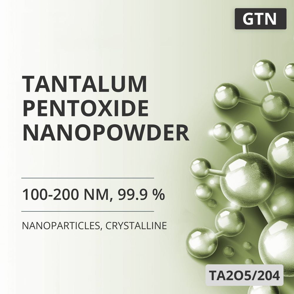 Tantalum Pentoxide Nanopowder, 100-200 nm, 99.9 %, Crystalline (TA2O5/204)