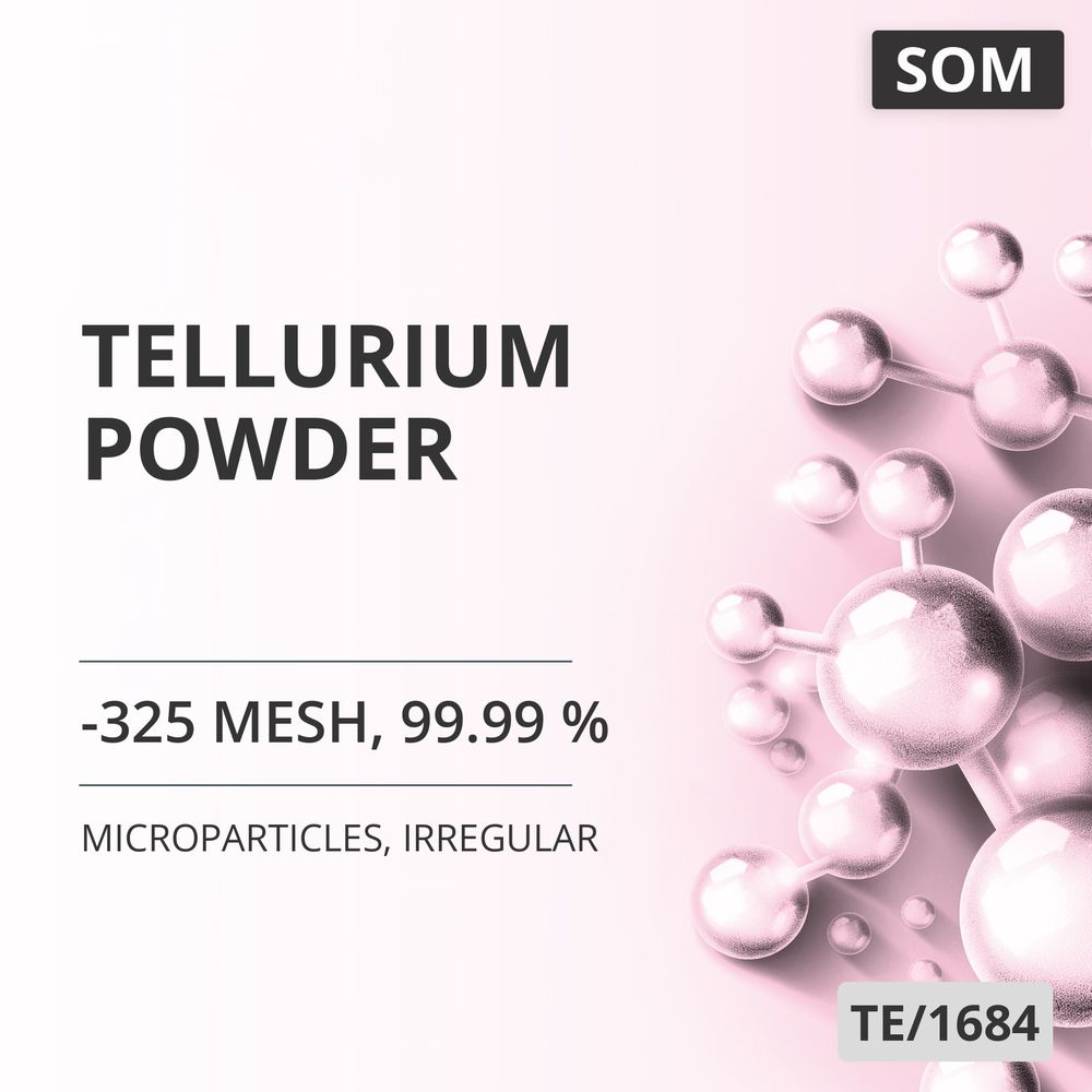 Tellurium Powder, -325 Mesh, 99.99 %, Irregular (TE/1684)