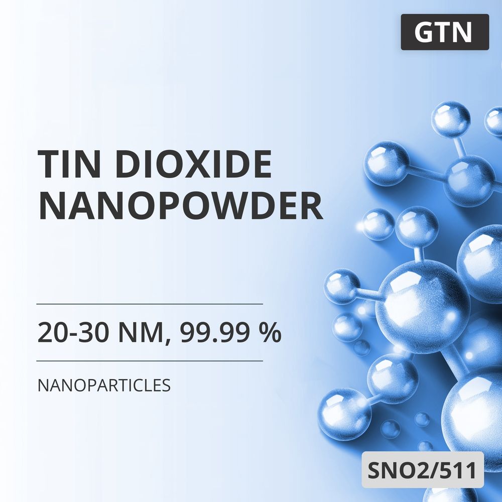 Tin Dioxide Nanopowder, 20-30 nm, 99.99 % (SNO2/511)